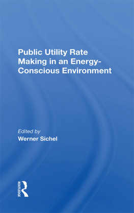 Werner Sichel - Public Utility Rate Making in an Energy-Conscious Environment