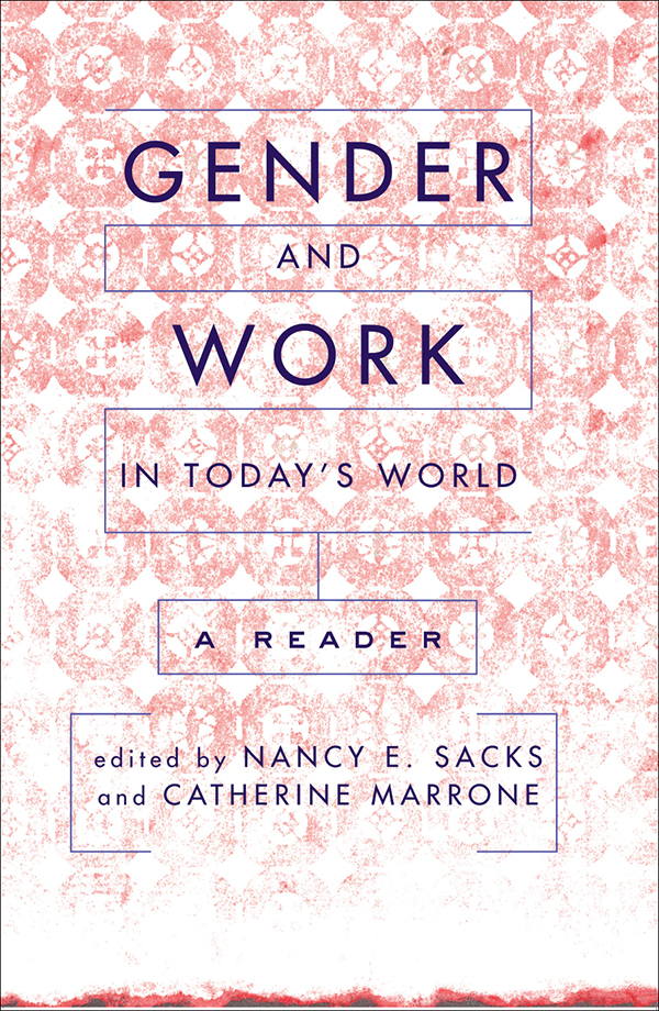 GENDER AND WORK IN TODAYS WORLD GENDER AND WORK IN TODAYS WORLD A READER - photo 1