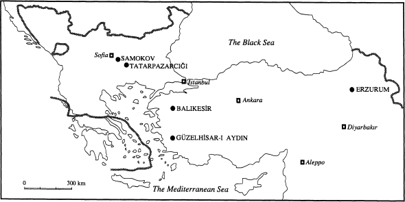 Map The Ottoman Empire in 1840s and the Location of the Five Cities THE - photo 3