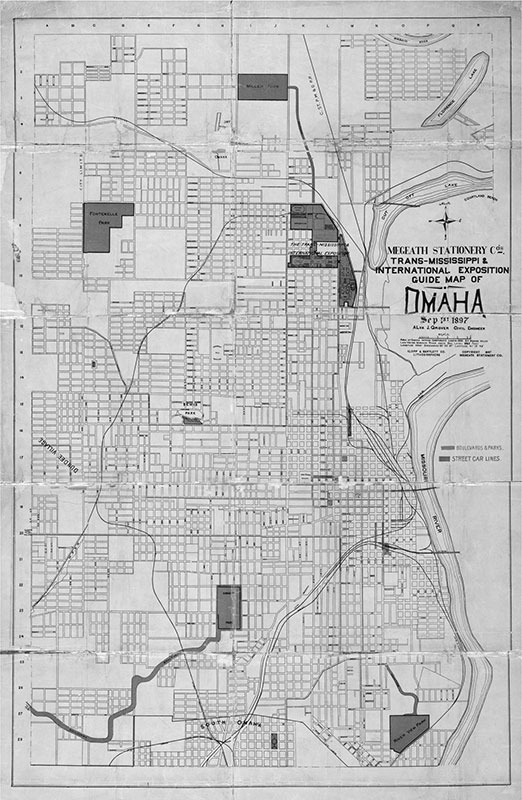 Map of Omaha 1897 Historic Capitol Avenue and Trinity Cathedral - photo 4