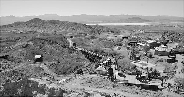 The town of Calico today as seen from the lookout point on top of the Maggie - photo 6