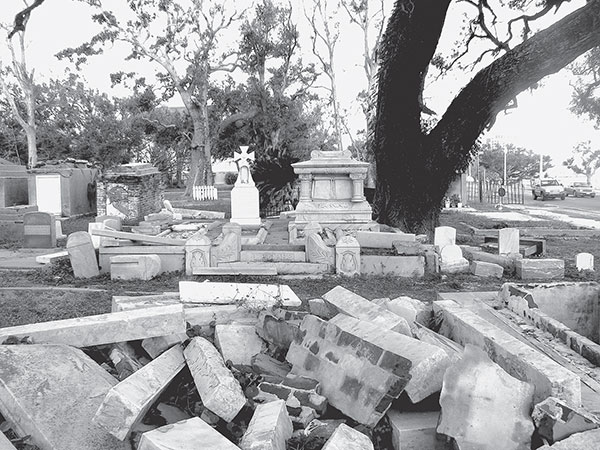 The Old Biloxi Cemetery was ripped apart by Hurricane Katrina Photograph by - photo 4