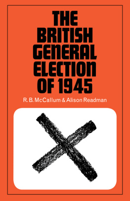 Alison Readman The British general election of 1945