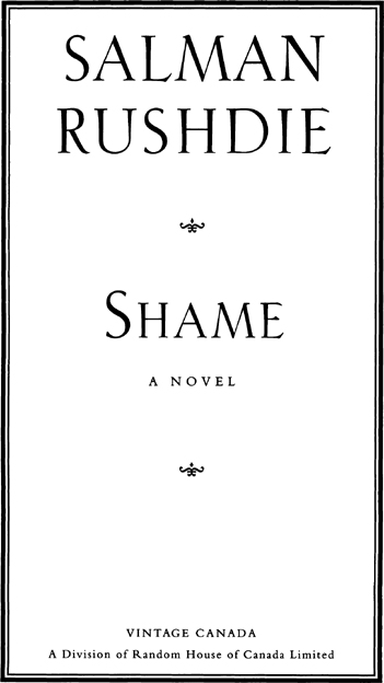 VINTAGE CANADA EDITION 1997 Copyright 1983 by Salman Rushdie All rights - photo 2