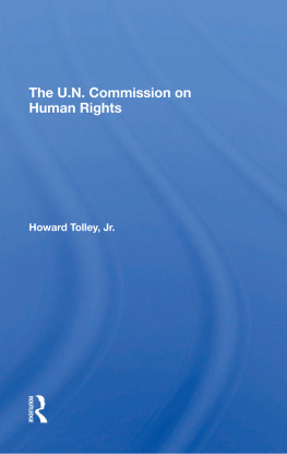 Howard Tolley Jr - The Un Commission on Human Rights
