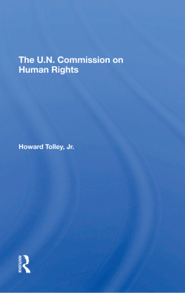 Howard Tolley Jr The Un Commission on Human Rights