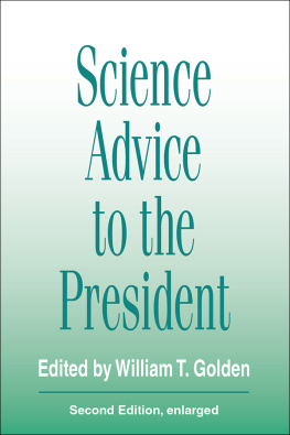 Jack Werber - Science Advice to the President