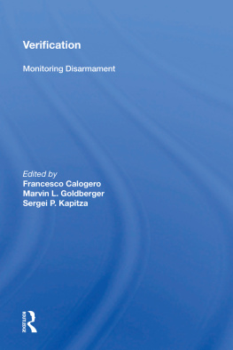 Francesco Calogero - Verification: Monitoring Disarmament
