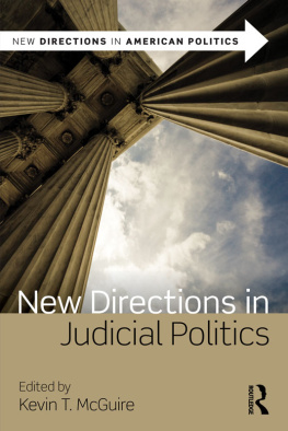Kevin T. McGuire New Directions in Judicial Politics