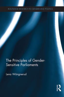 Lena Wangnerud The Principles of Gender-Sensitive Parliaments