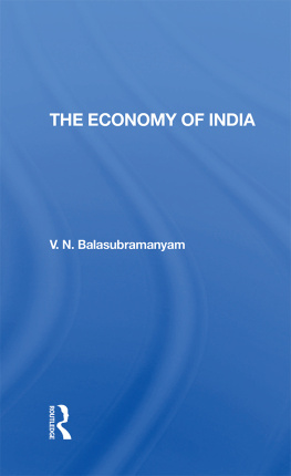 V. N. Balasubramanyam - The Economy of India