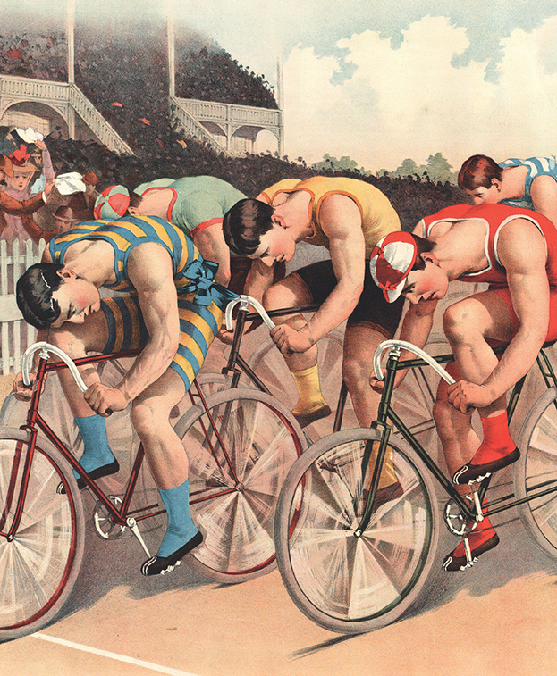 A lithographic print produced in Detroit in 1895 at a time when cycling as a - photo 8