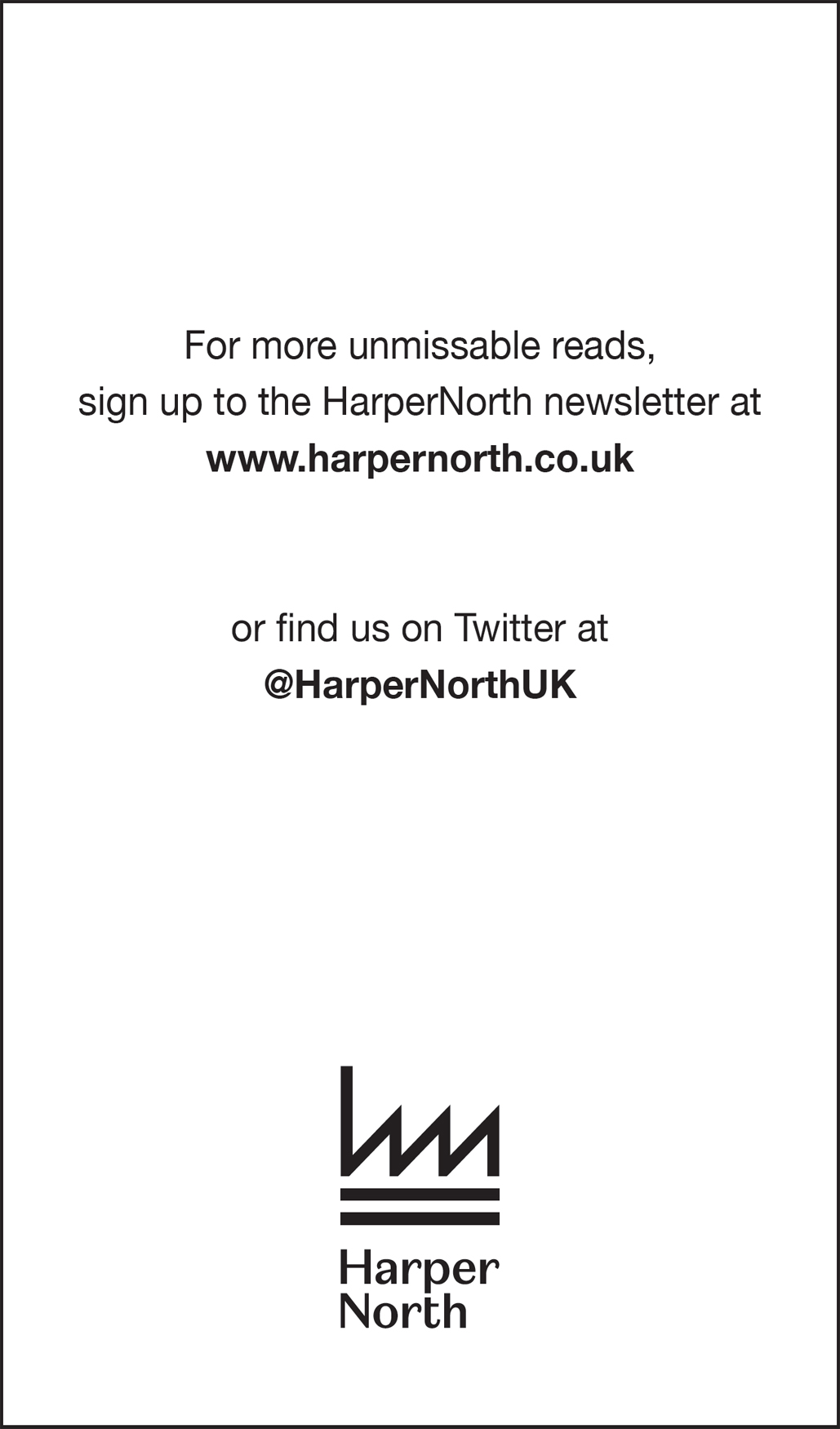 HarperNorth would like to thank the following staff and contributors for their - photo 2