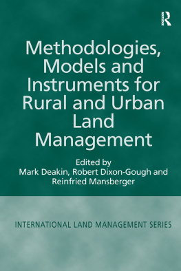 Mark Deakin - Methodologies, Models and Instruments for Rural and Urban Land Management