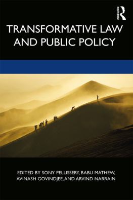 Sony Pellissery - Transformative Law and Public Policy