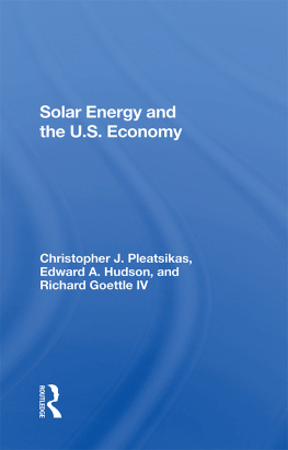 Richard J. Goettle Iv Solar Energy and the U.S. Economy