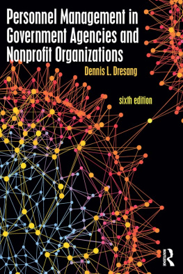 Dennis L. Dresang - Personnel Management in Government Agencies and Nonprofit Organizations