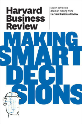 Harvard Business Review - Harvard Business Review on Making Smart Decisions (Harvard Business Review Paperback Series)