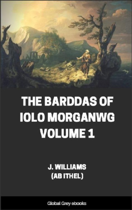 J. Williams - The Barddas of Iolo Morganwg Volume 1