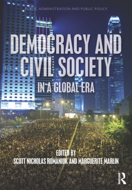 Scott Nicholas Romaniuk - Democracy and Civil Society in a Global Era