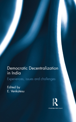 E. Venkatesu - Democratic Decentralization in India