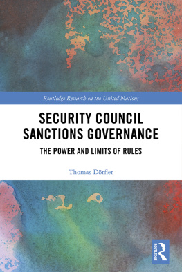 Thomas Dorfler - Security Council Sanctions Governance: The Power and Limits of Rules