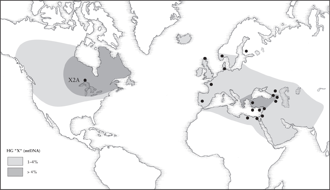 Distribution of Haplotype X2 BOOK I DISCOVERY THE MINOAN CIVILISATION - photo 12