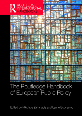 Nikolaos Zahariadis The Routledge Handbook of European Public Policy