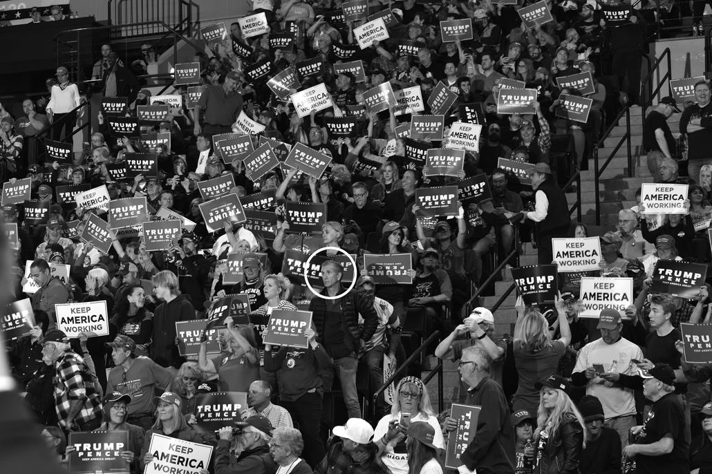 The author circled feeling lost and apart at his first rally in Minneapolis - photo 1