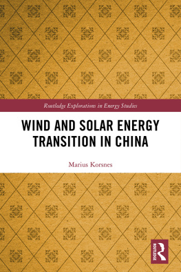 Marius Korsnes Wind and Solar Energy Transition in China