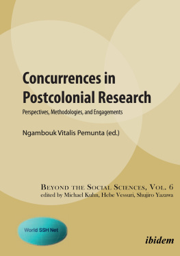 Ngambouk Vitalis Pemunta - Concurrences in Postcolonial Research: Perspectives, Methodologies, and Engagements