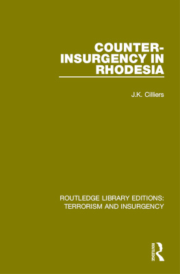 Jakkie Cilliers - Counter-Insurgency in Rhodesia (Rle: Terrorism and Insurgency)