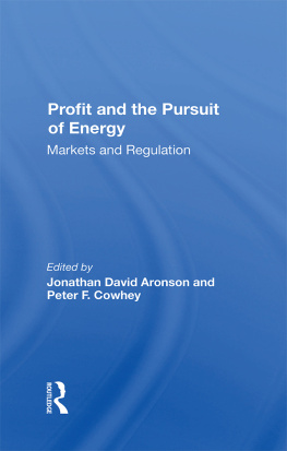 Jonathan D Aronson - Profit and the Pursuit of Energy: Markets and Regulation