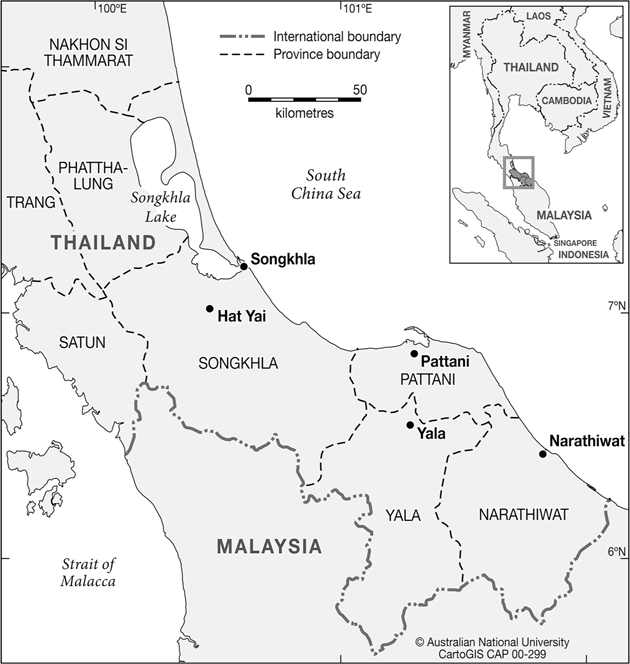 Figure 1 Map of Thailands southern border provinces Source The Australian - photo 1