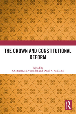 Cris Shore The Crown and Constitutional Reform