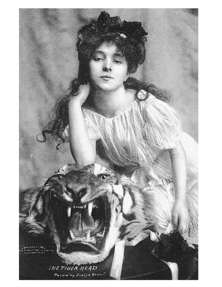 Campbell Art Studio postcard photo of Evelyn 1901 The Tiger Head Diana - photo 4