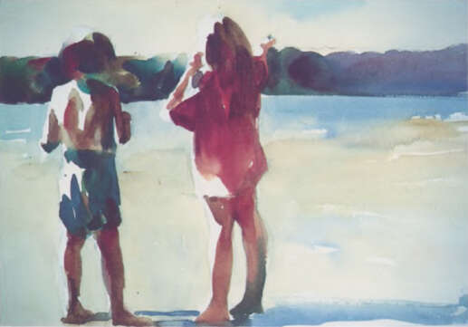 While I was painting in Maine one summer two Mainers happened to meet within - photo 5