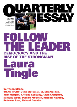 Laura Tingle - Quarterly Essay 71 on Modern Political Leaders