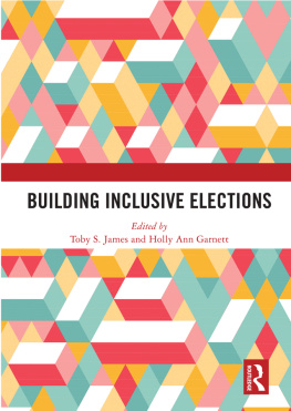 Toby S James Building Inclusive Elections