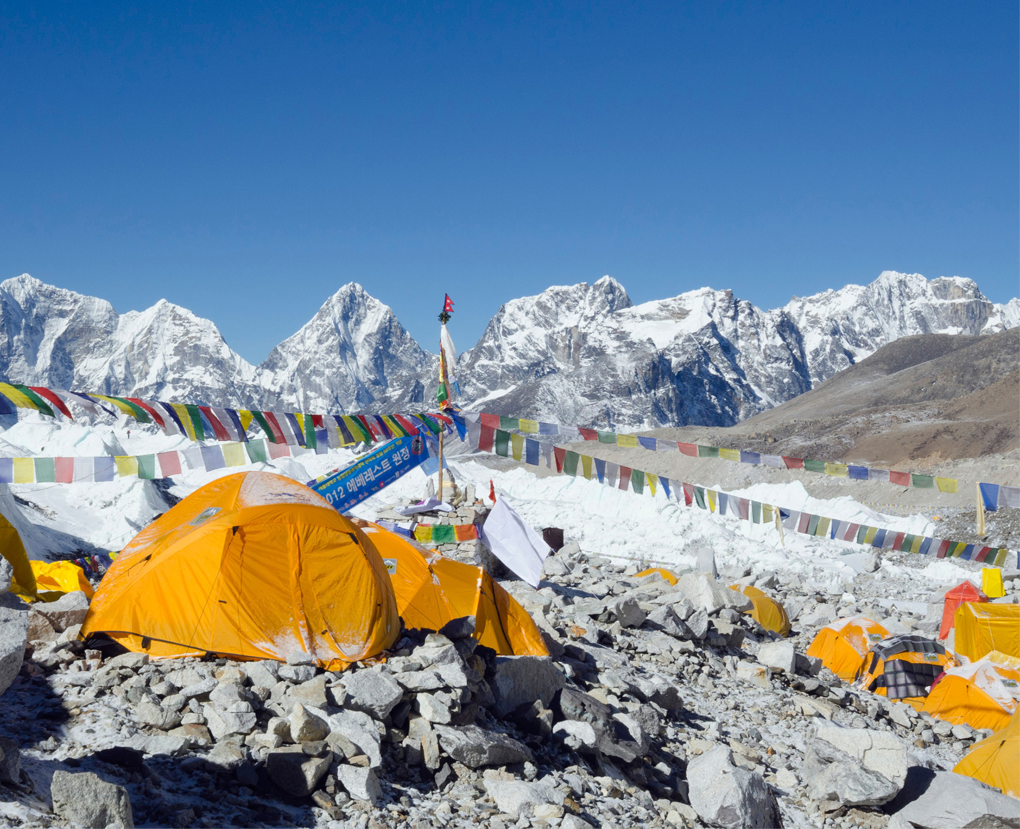 Camping surrounded by stunning mountain views on a hike through the Himalayas - photo 8