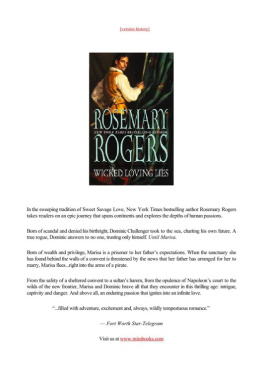 Rosemary Rogers - Wicked Loving Lies