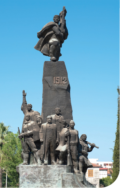 Communist heritage Vloras Independence Monument is an imposing bronze cast in - photo 6