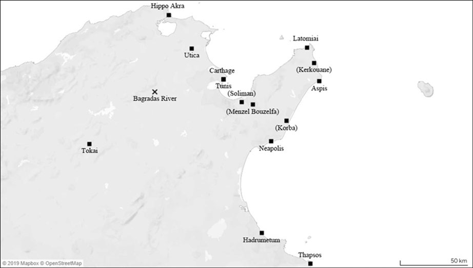 Map 2 Africa in the time of Agathokles Map data OpenStreetMap contributors - photo 4