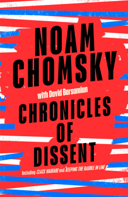 Noam Chomsky - Chronicles of Dissent