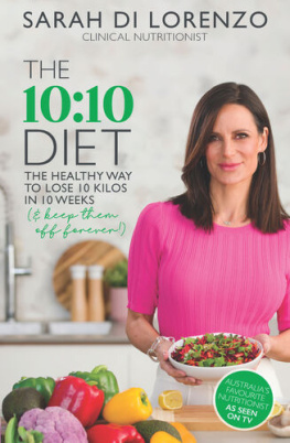 Sarah Di Lorenzo - The 10:10 Diet Recipe Book