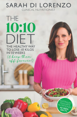 Sarah Di Lorenzo The 10:10 Diet Recipe Book