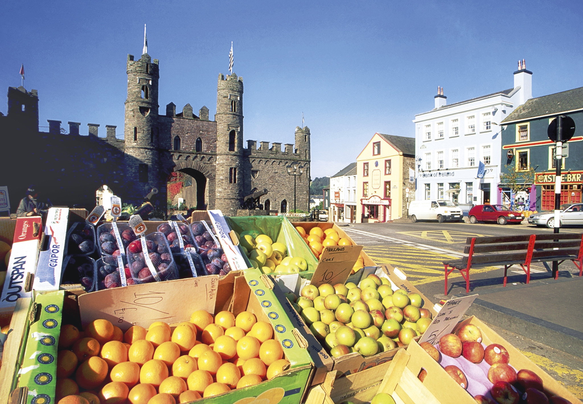 A stall in the market square of Macroom Co Cork with its Norman gateway Times - photo 5