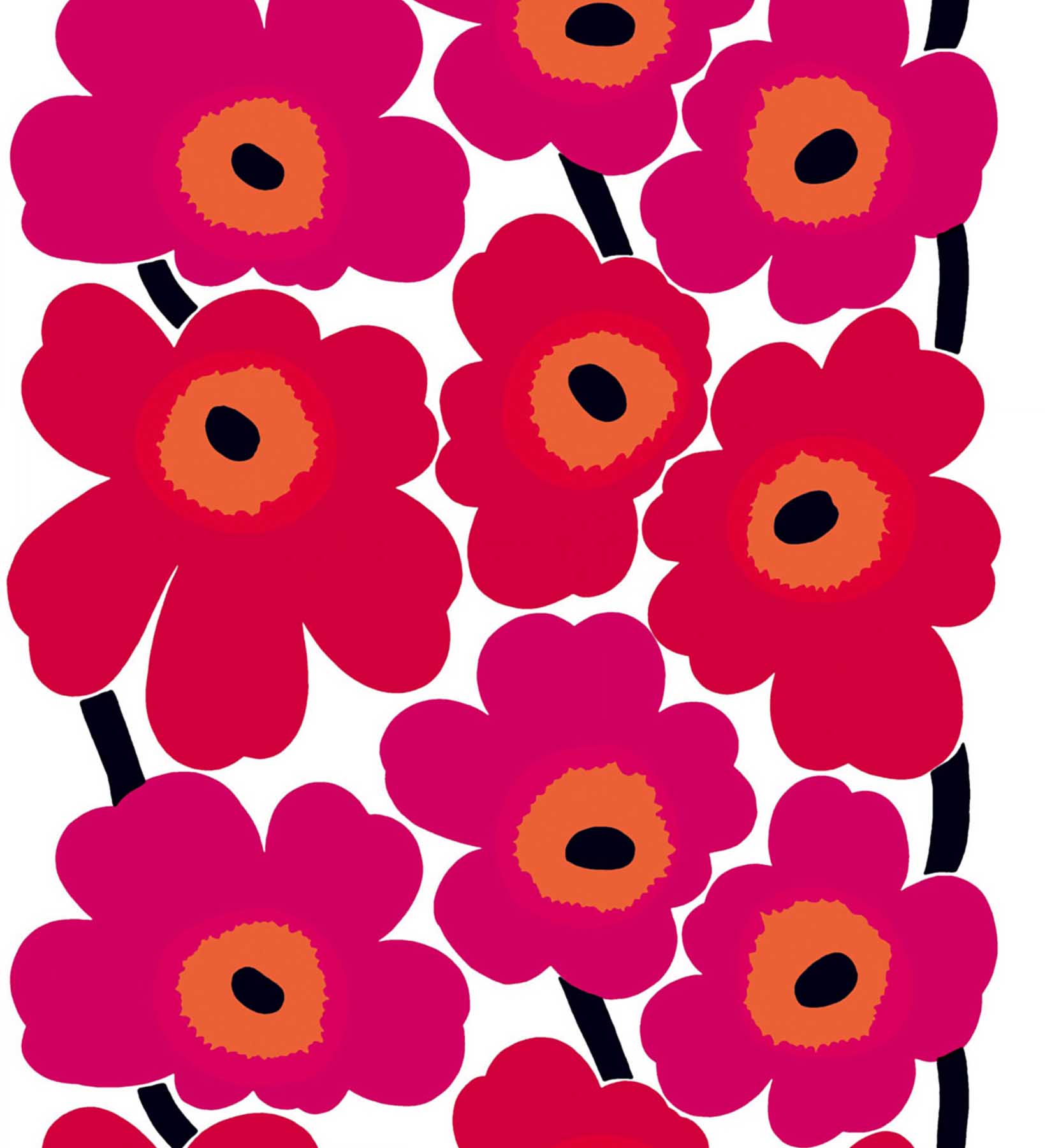 Poppy Maija Isola for Marimekko Meander Anni Albers Lively or - photo 3