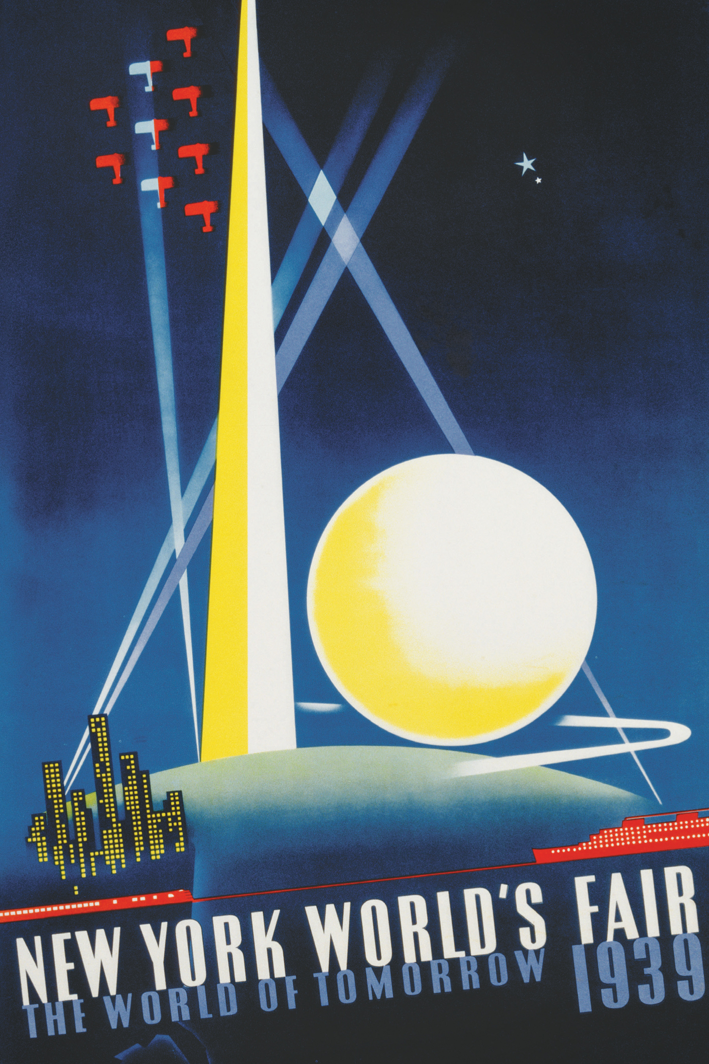 A contemporary poster highlights the Trylon and Perisphere iconic symbols of - photo 10