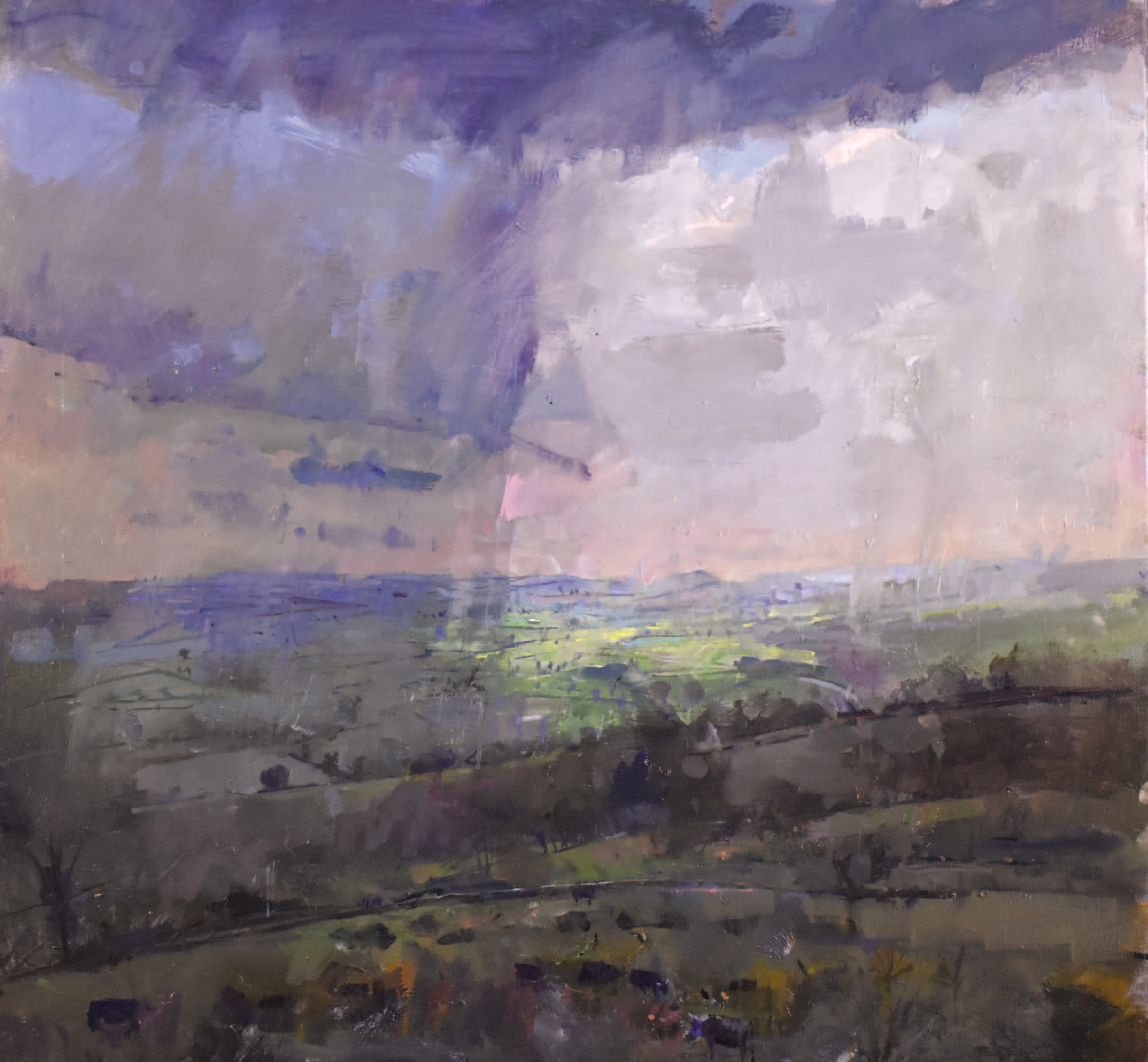 Rain Passing Pilsdon Pen Oil on canvas 34 36 in 86 91 cm Richard - photo 7